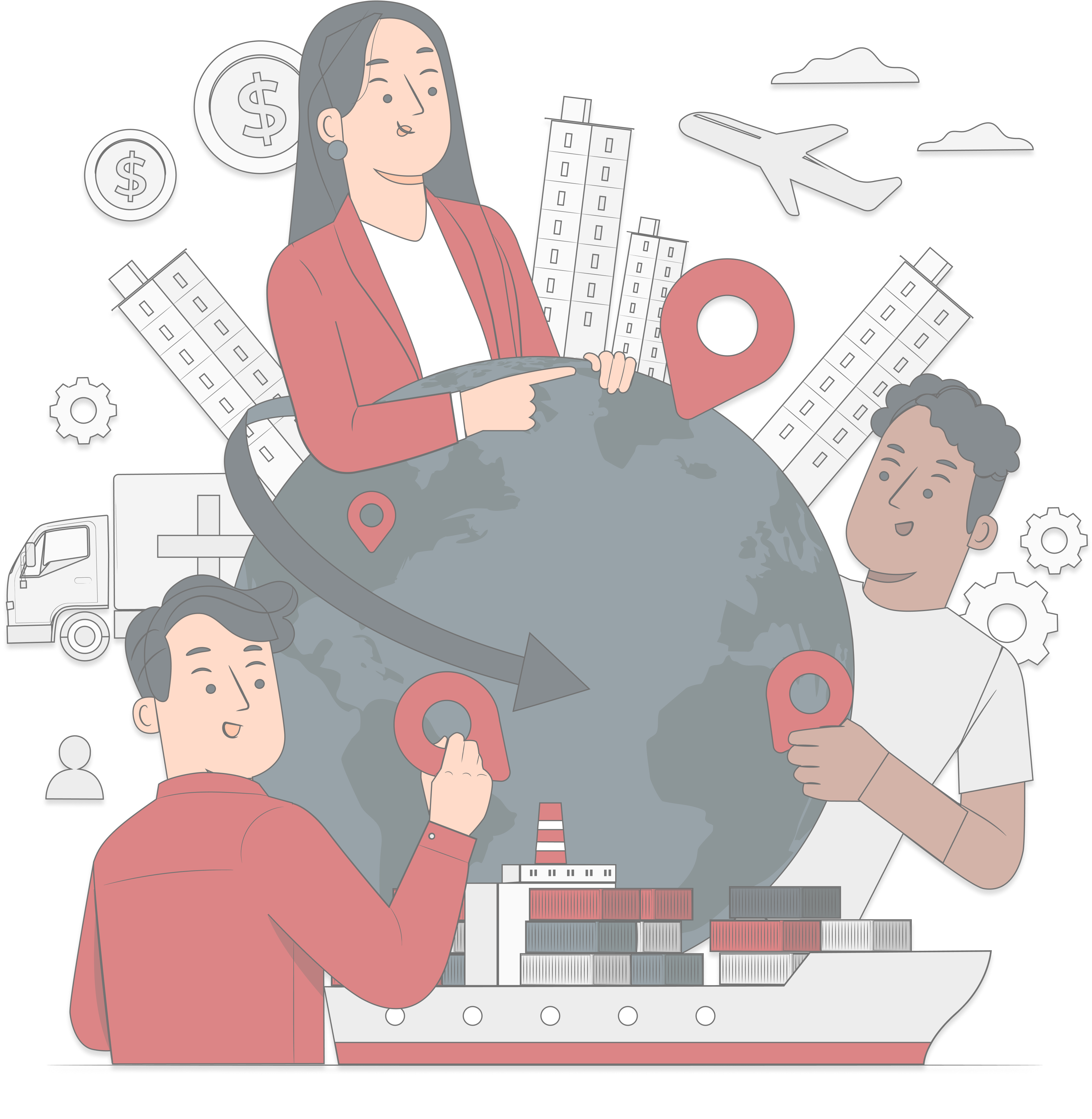 Contact illustration